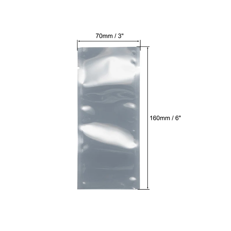 100 PCS Anti Static Bag Shield Shielding Bag, Flat Open Top, 2.8" x 6.3"