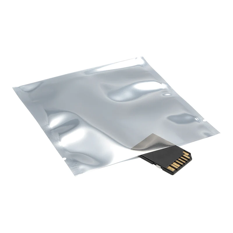 25 PCS Anti Static Bag Shield Shielding Bag, Flat Open Top, 3.9" x 3.9"