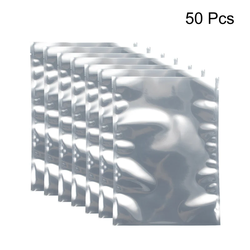 50 PCS Anti Static Bag Shield Shielding Bag, Flat Open Top, 7.1" x 9.8"