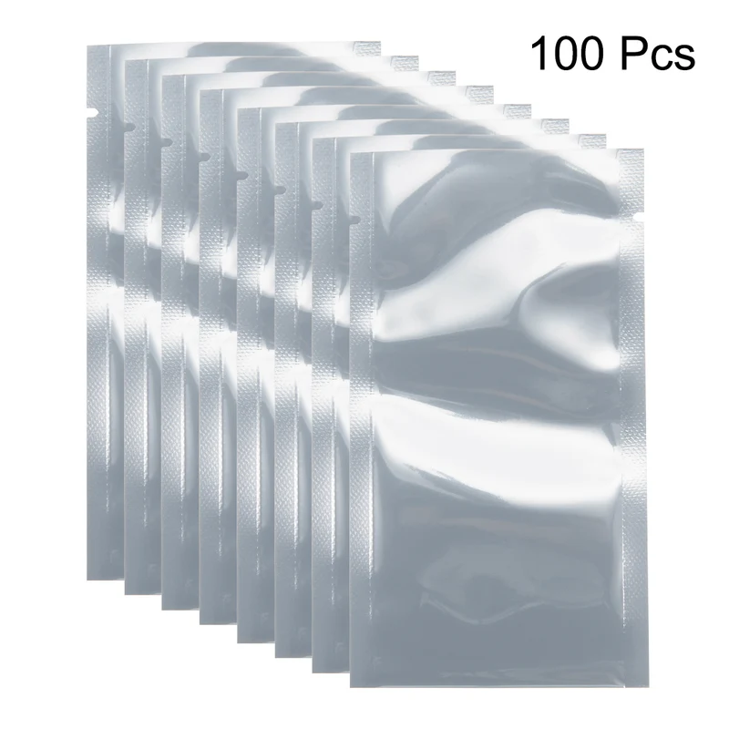 100 PCS Anti Static Bag Shield Shielding Bag, Flat Open Top, 2.6" x 4.7"