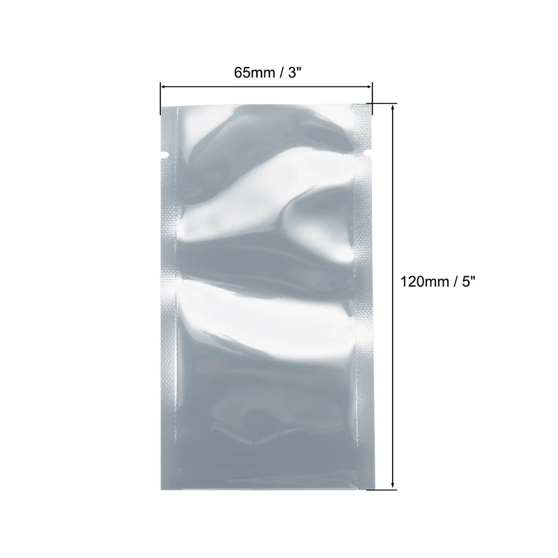 100 PCS Anti Static Bag Shield Shielding Bag, Flat Open Top, 2.6" x 4.7"