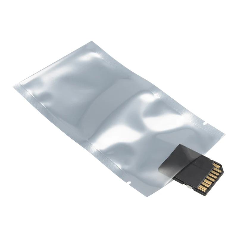 100 PCS Anti Static Bag Shield Shielding Bag, Flat Open Top, 2.6" x 4.7"