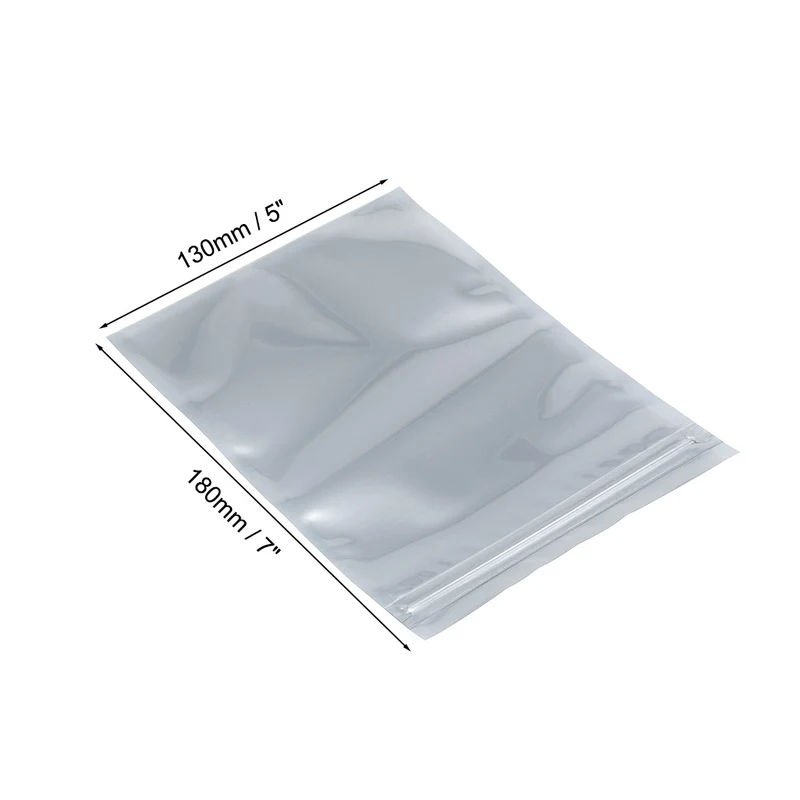 Anti Static Shielding Bag, 130x180mm/5x7 inch, for Electronic Devices, 100pcs