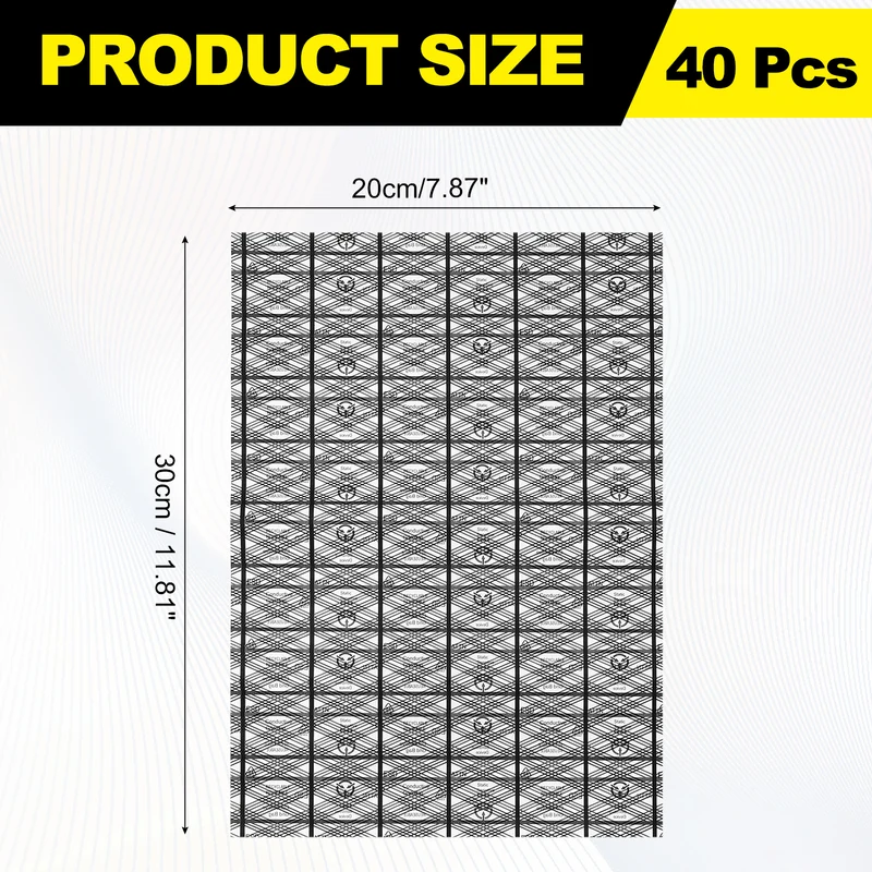 40pcs 8" x 12" Anti Static Bags PE Open Top ESD Shielding Antistatic Bag