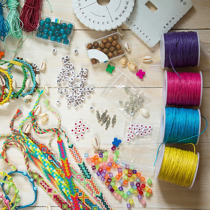 Waxed Cord 0.45mm Waxed Thread 87 Yard Wax String Leather Cord (Black)