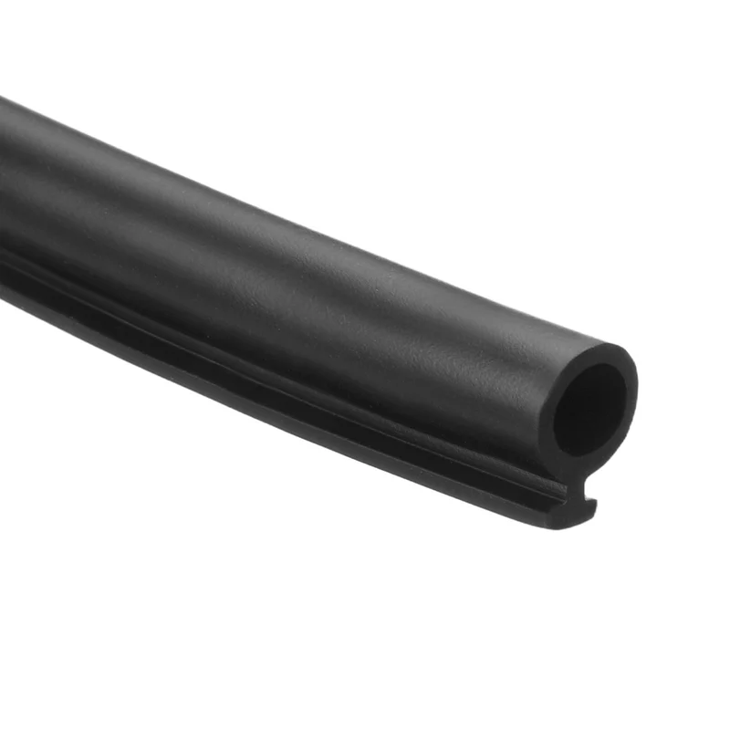 Kerf Weather Stripping Seal Strip (19.68ft x 5/16") - Bulb Bubble, Black