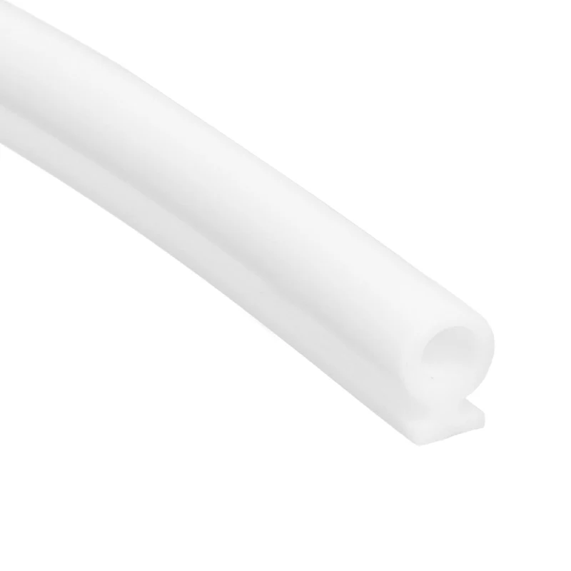 Kerf Weather Stripping Seal Strip (49.21ft x 1/4") - Bulb Bubble, White