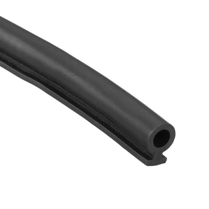Kerf Weather Stripping Seal Strip (32.8ft x 1/4") - Bulb Bubble, Black