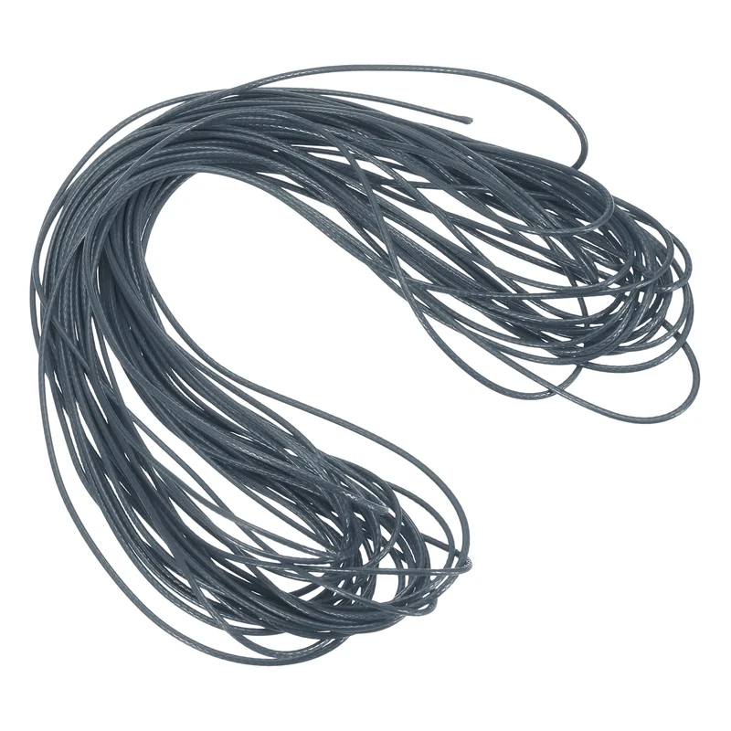 Dark Gray 1mm Waxed Cord 11 Yard Wax Bead Thread String for Jewelry Make