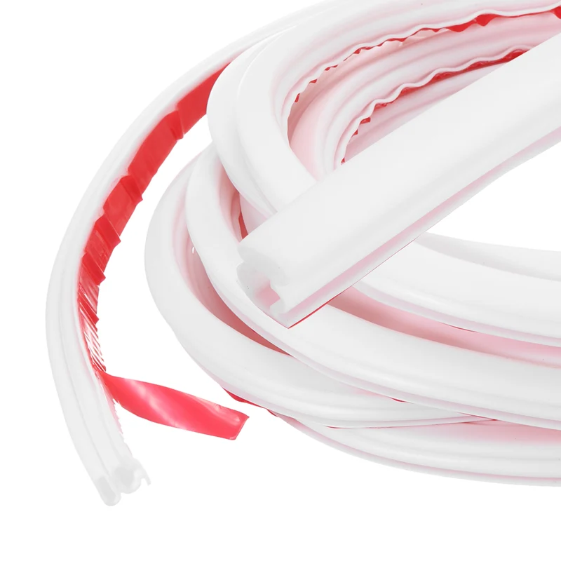 Weather Stripping Seal Strip - Door Seal Strip Fits 8-10mm Gap, White