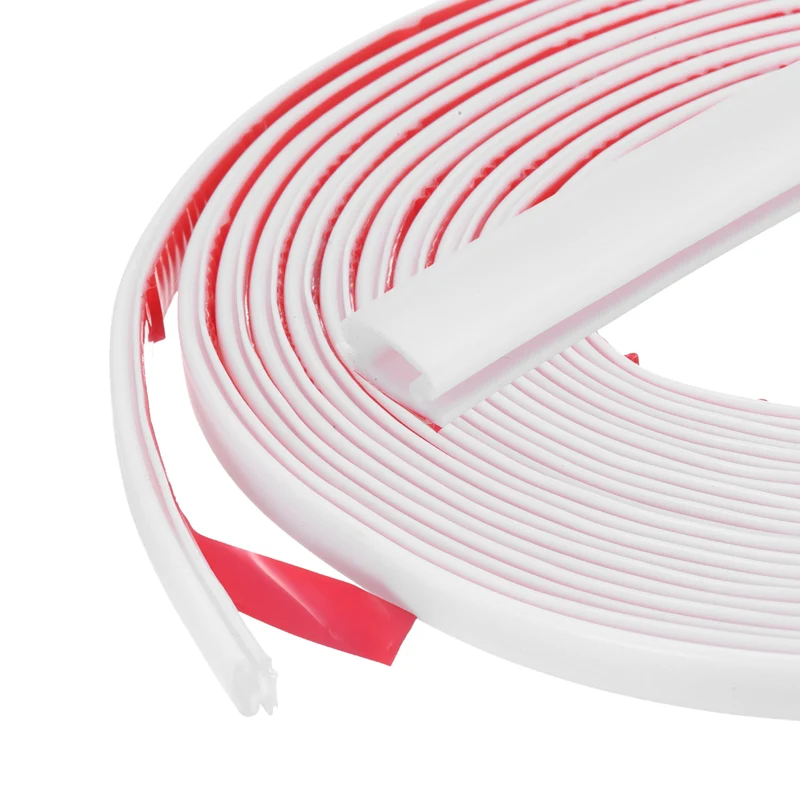 Weather Stripping Seal Strip - 2Pcs Door Seal Strip Fits 2-3mm Gap, White