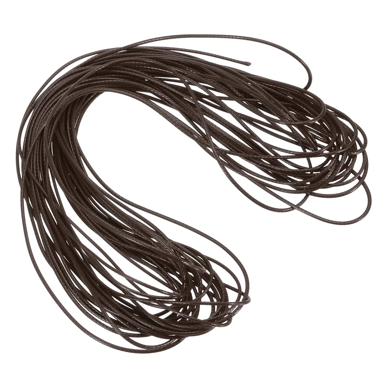 Dark Brown 1mm Waxed Cord 11 Yard Wax Bead Thread String for Jewelry Make