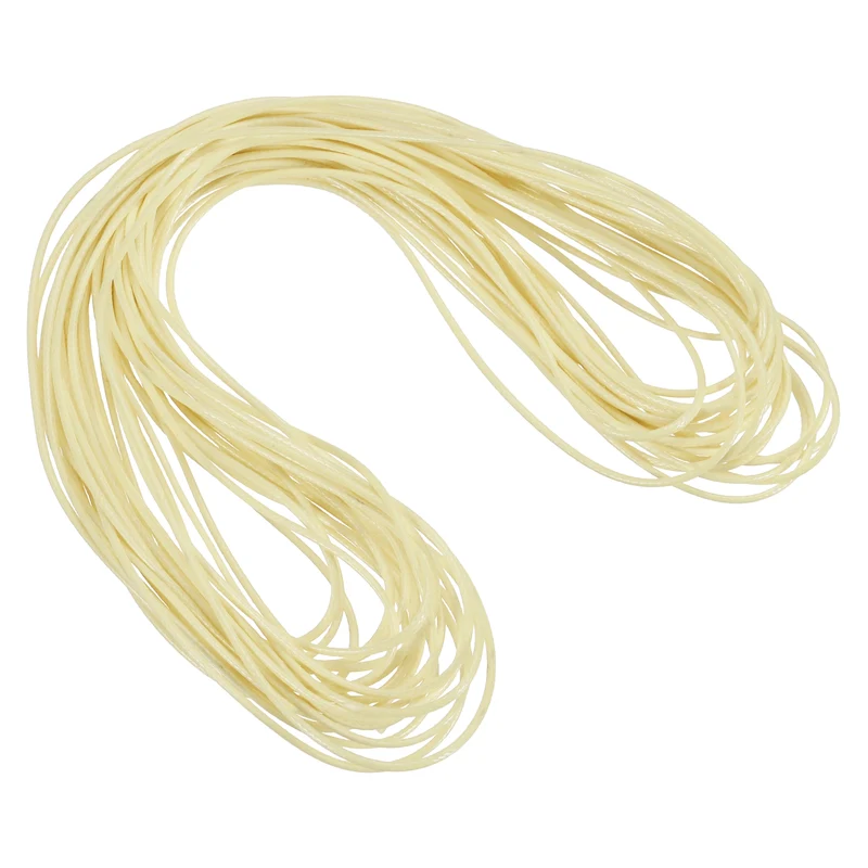 Creamy White 1mm Waxed Cord 11 Yard Wax Bead Thread String for Jewelry Make