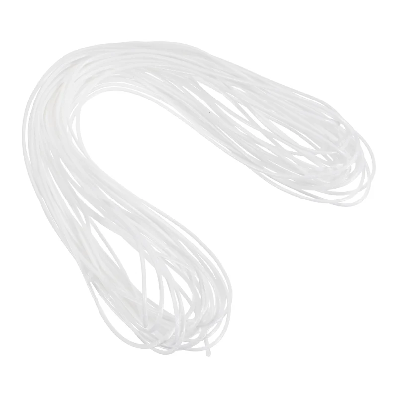 White 1mm Waxed Cord 11 Yard Wax Bead Thread String for Jewelry Make