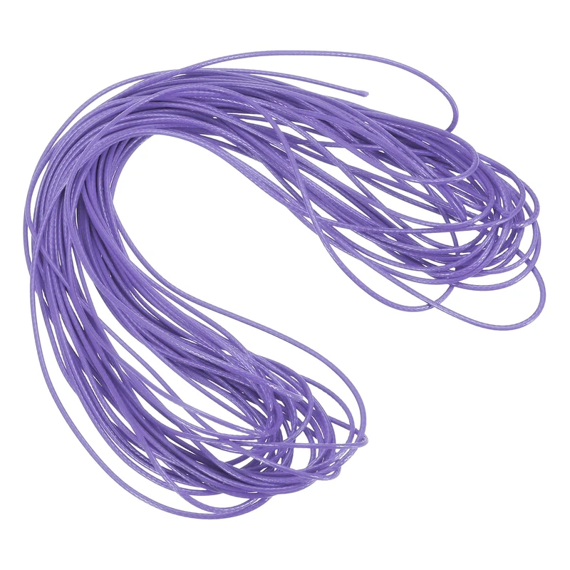 Light Purple 1mm Waxed Cord 11 Yard Wax Bead Thread String for Jewelry Make
