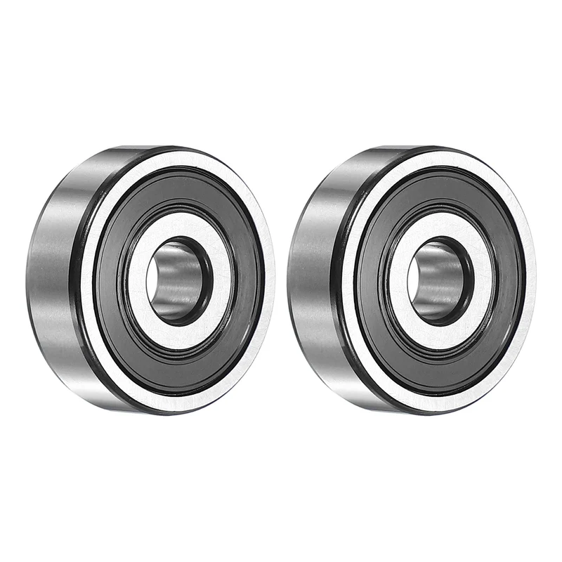 2Pcs 6300-2RS Deep Groove Ball Bearing, 10x35x11 mm Double Rubber Seal Bearing