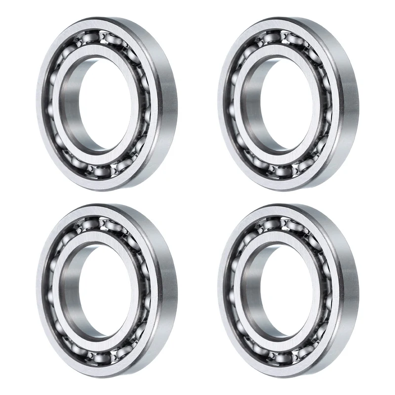 4 Pcs 16005 Deep Groove Ball Bearing, 25mm x 47mm x 8mm High Carbon Chrome Steel Z0 Double Rubber Sealed Bearing (ABEC1)