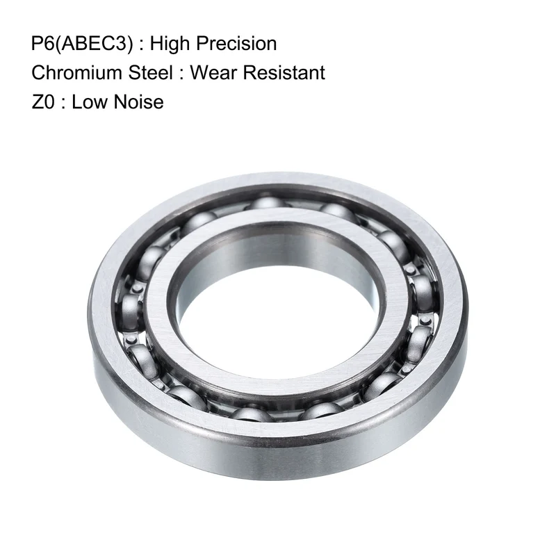 4 Pcs 16005 Deep Groove Ball Bearing, 25mm x 47mm x 8mm High Carbon Chrome Steel Z0 Double Rubber Sealed Bearing (ABEC1)