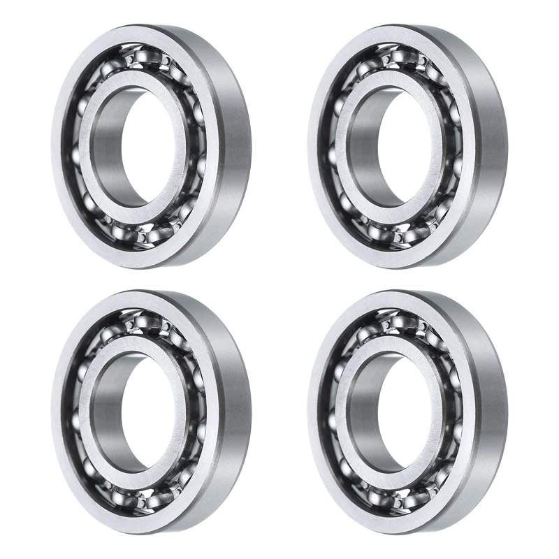 4 Pcs 16004 Deep Groove Ball Bearing, 20mm x 42mm x 8mm High Carbon Chrome Steel Z0 Double Rubber Sealed Bearing (ABEC1)