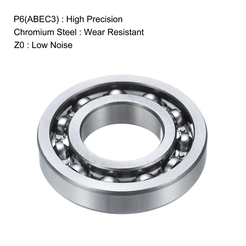 4 Pcs 16004 Deep Groove Ball Bearing, 20mm x 42mm x 8mm High Carbon Chrome Steel Z0 Double Rubber Sealed Bearing (ABEC1)