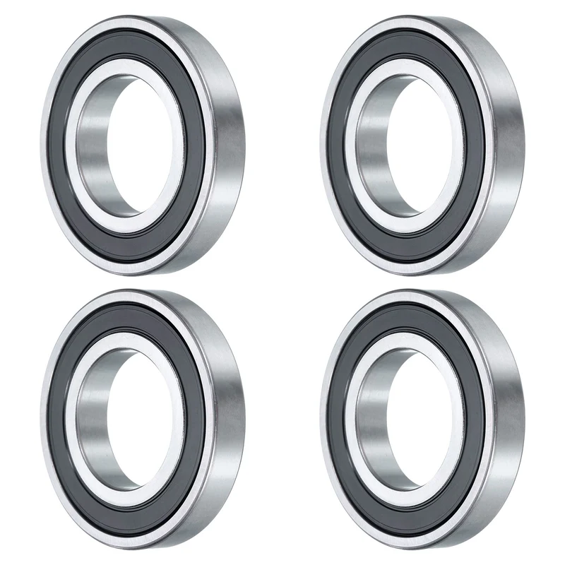 4 Pcs 16005-2RS Deep Groove Ball Bearing, 25mm x 47mm x 8mm High Carbon Chrome Steel Z3 Double Rubber Sealed Bearing (ABEC3)