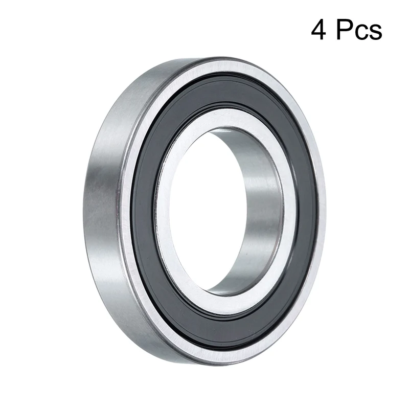 4 Pcs 16005-2RS Deep Groove Ball Bearing, 25mm x 47mm x 8mm High Carbon Chrome Steel Z3 Double Rubber Sealed Bearing (ABEC3)