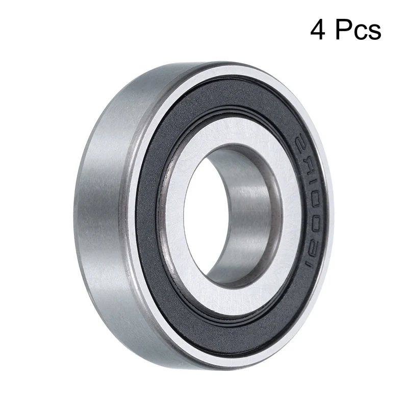 4Pcs 16001-2RS Deep Groove Ball Bearing 12x28x7 mm Double Sealed Bearing Z0