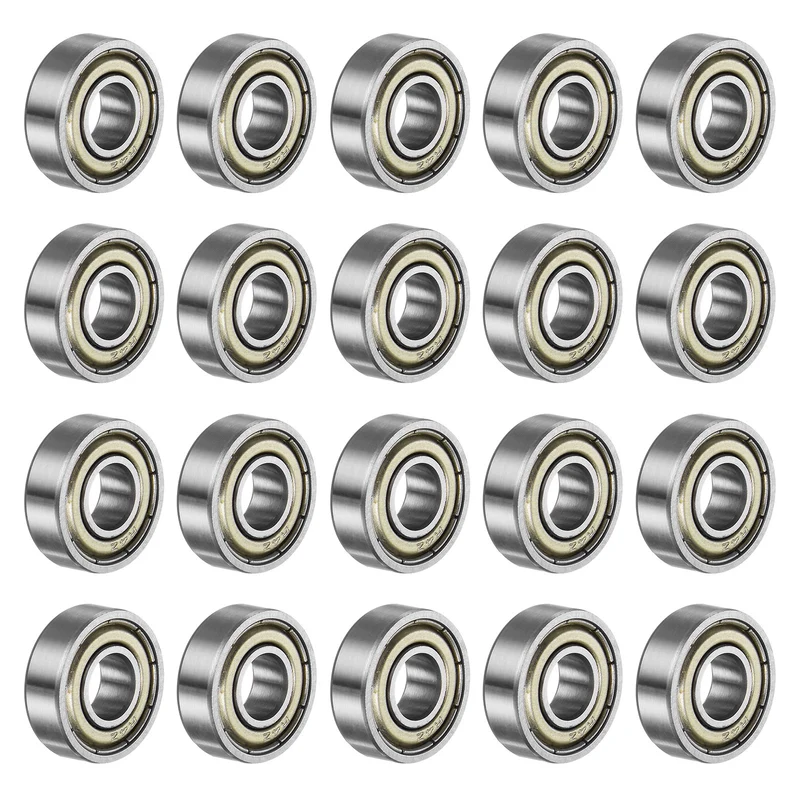 R4ZZ Deep Groove Ball Bearing 20pcs 1/4"x5/8"x10/51" Z2 Double Steel Shielded