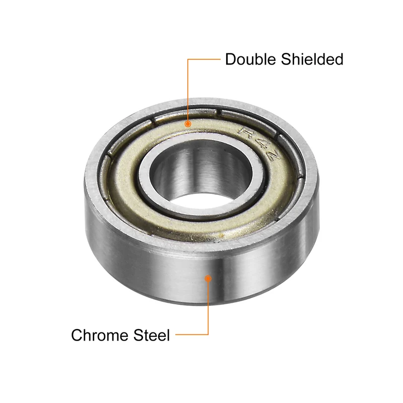 R4ZZ Deep Groove Ball Bearing 20pcs 1/4"x5/8"x10/51" Z2 Double Steel Shielded