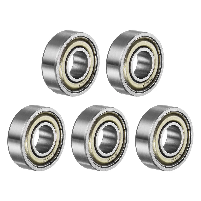 R4ZZ Deep Groove Ball Bearing 10pcs 1/4"x5/8"x10/51" Z2 Double Steel Shielded