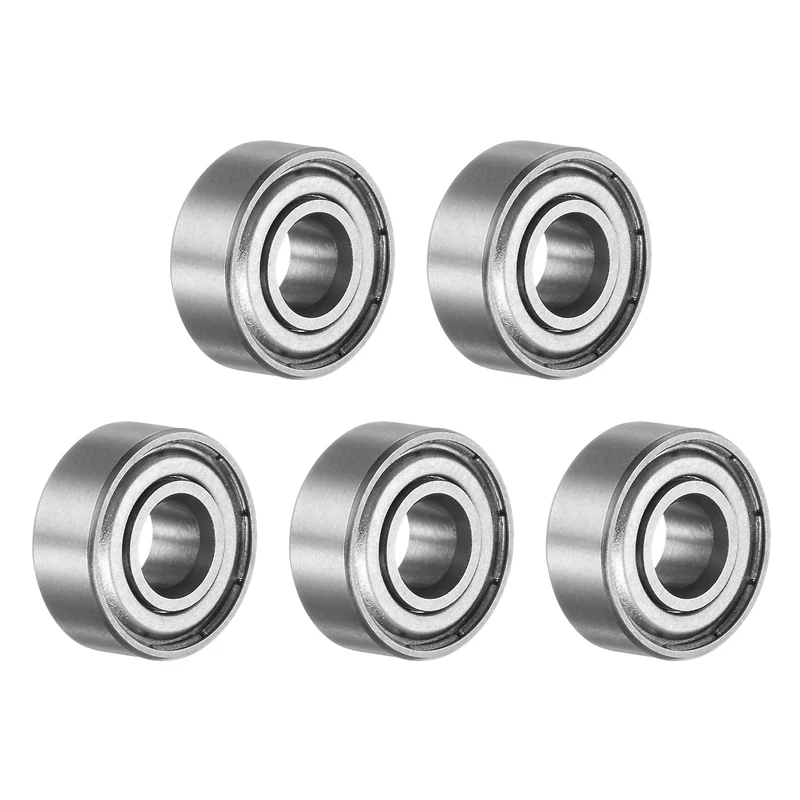 R3ZZ Deep Groove Ball Bearing 5pcs 3/16"x1/2"x10/51" Z2 Double Steel Shielded