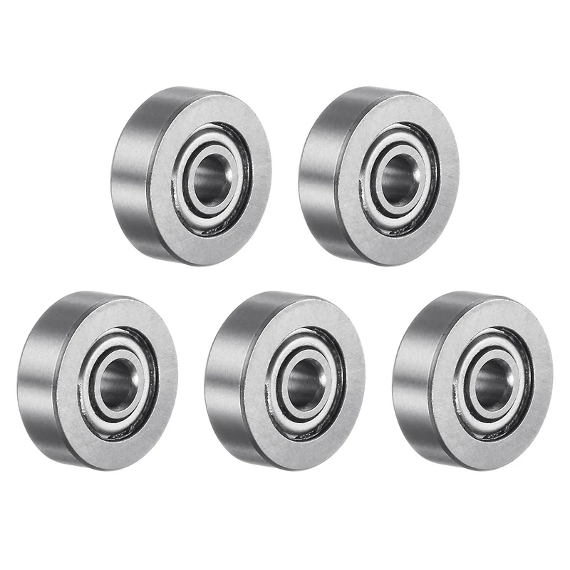 R2AZZ Deep Groove Ball Bearing 5pcs 1/8"x1/2"x11/64" Z1 Double Steel Shielded