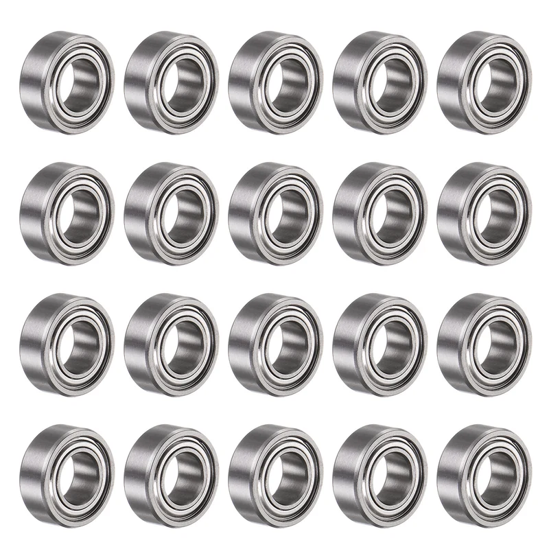 R188ZZ Deep Groove Ball Bearing 20pcs 1/4"x1/2"x3/16" Z2 Double Steel Shielded