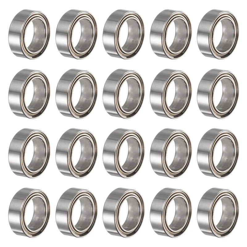 R168ZZ Deep Groove Ball Bearing 20pcs 1/4"x3/8"x1/8" Z2 Double Steel Shielded