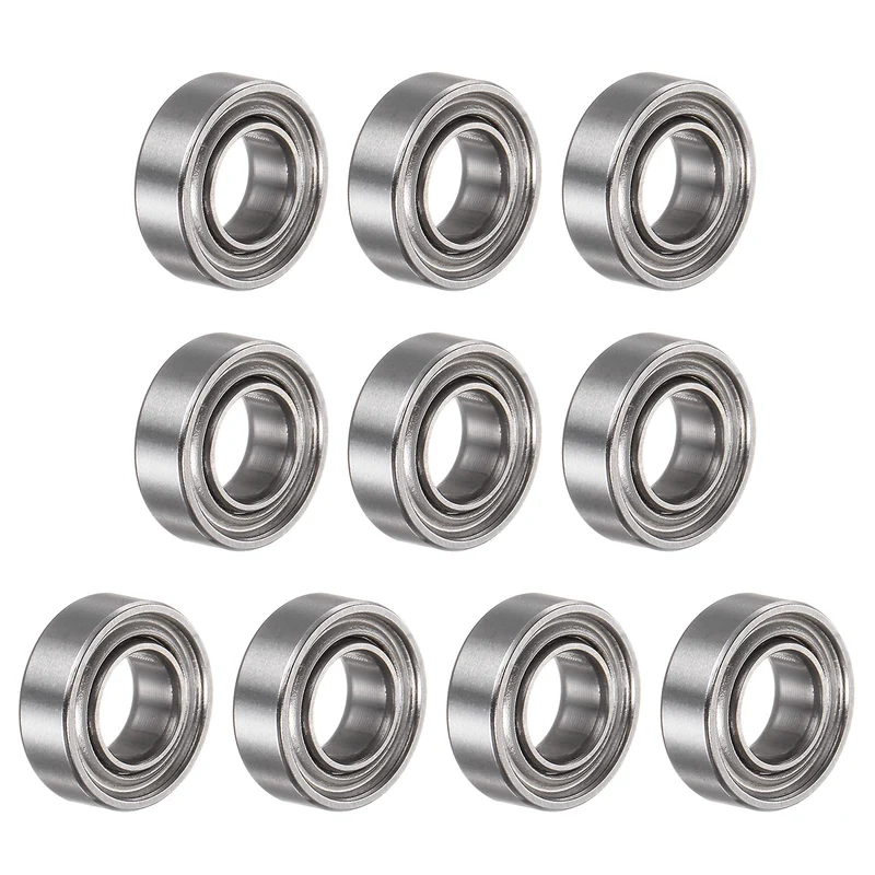 R166ZZ Deep Groove Ball Bearing 10pcs 3/16"x3/8"x1/8" Z1 Double Iron Shielded