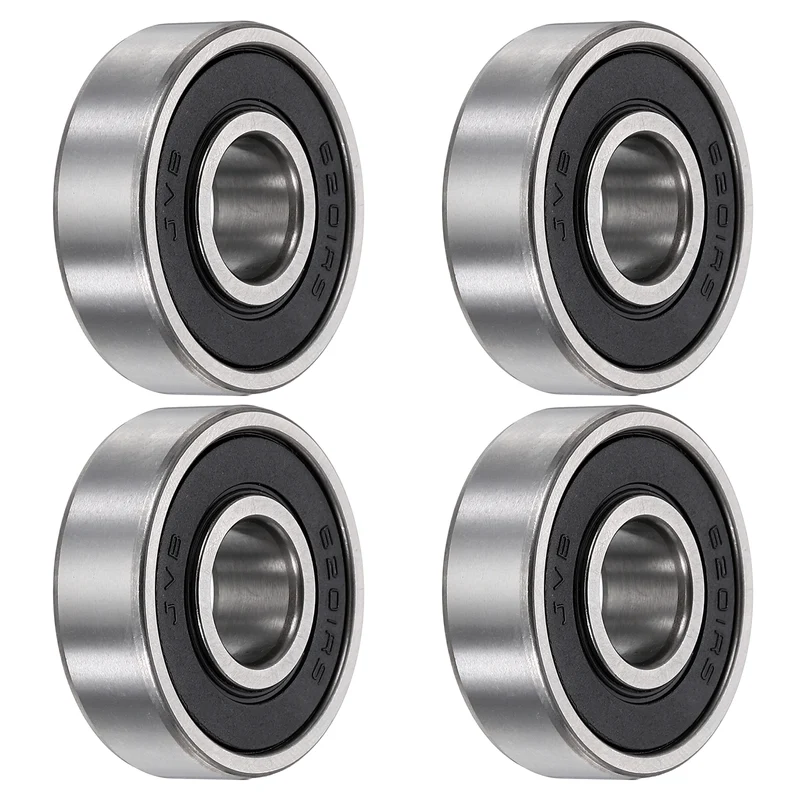 4Pcs 6201-2RS Deep Groove Ball Bearings 12x32x10mm ZV4 Level ABEC7 Precision