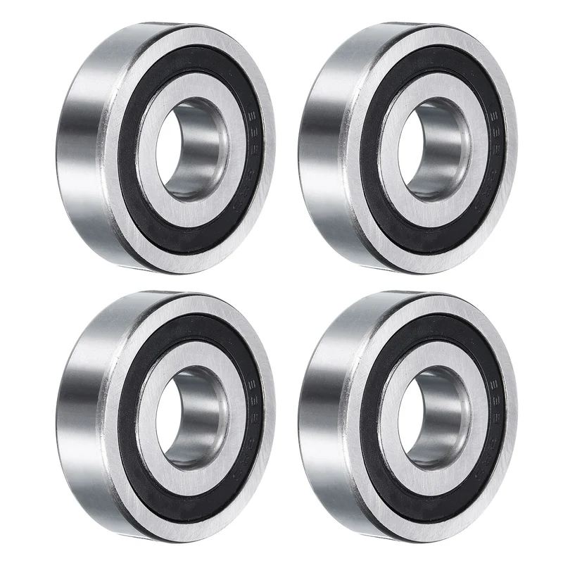 2pcs 1638-2RS Deep Groove Ball Bearing 19mm x 51mm x 14mm Z2 Double Rubber
