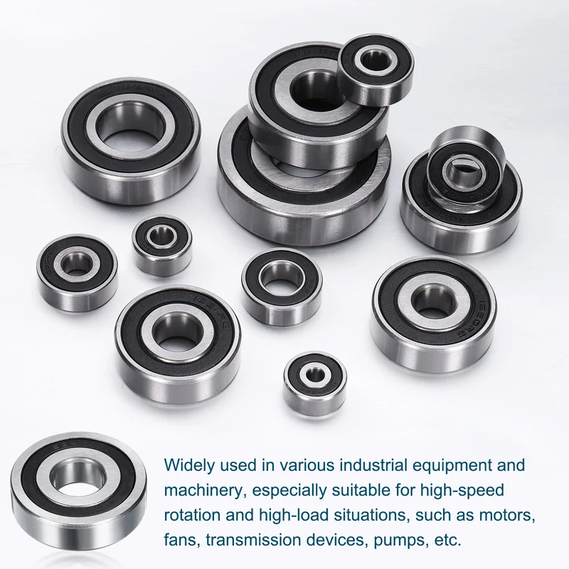 2pcs 1638-2RS Deep Groove Ball Bearing 19mm x 51mm x 14mm Z2 Double Rubber