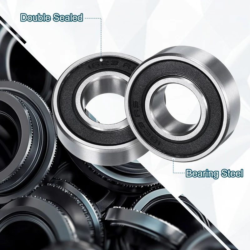 4pcs 1623-2RS Deep Groove Ball Bearing 16mm x 35mm x 11mm Z2 Double Rubber
