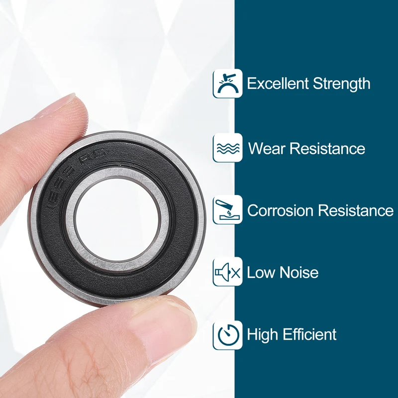 4pcs 1623-2RS Deep Groove Ball Bearing 16mm x 35mm x 11mm Z2 Double Rubber