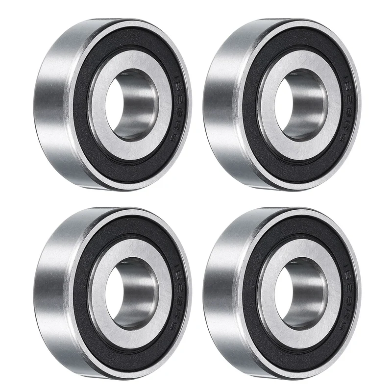 1628-2RS Deep Groove Ball Bearing, 4pcs, 16mm x 41mm x 13mm, Z2 Double Rubber