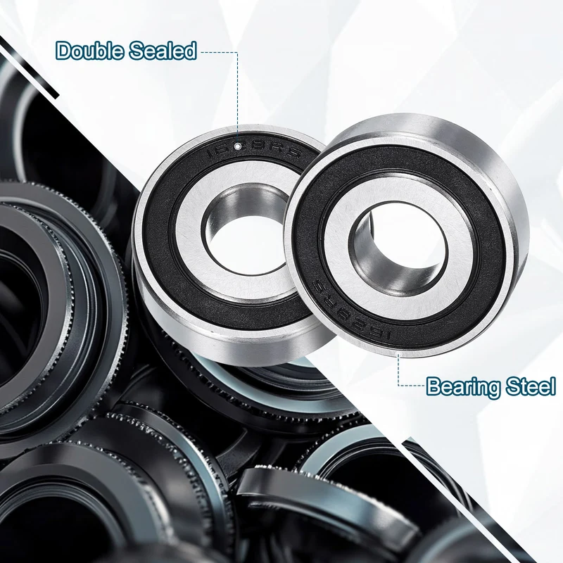 1628-2RS Deep Groove Ball Bearing, 4pcs, 16mm x 41mm x 13mm, Z2 Double Rubber