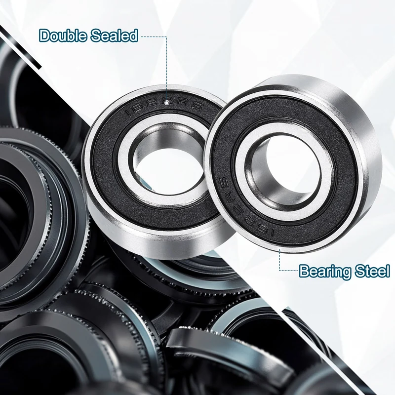 4pcs 1622-2RS Deep Groove Ball Bearing 14mm x 10mm x 11mm Z2 Double Rubber