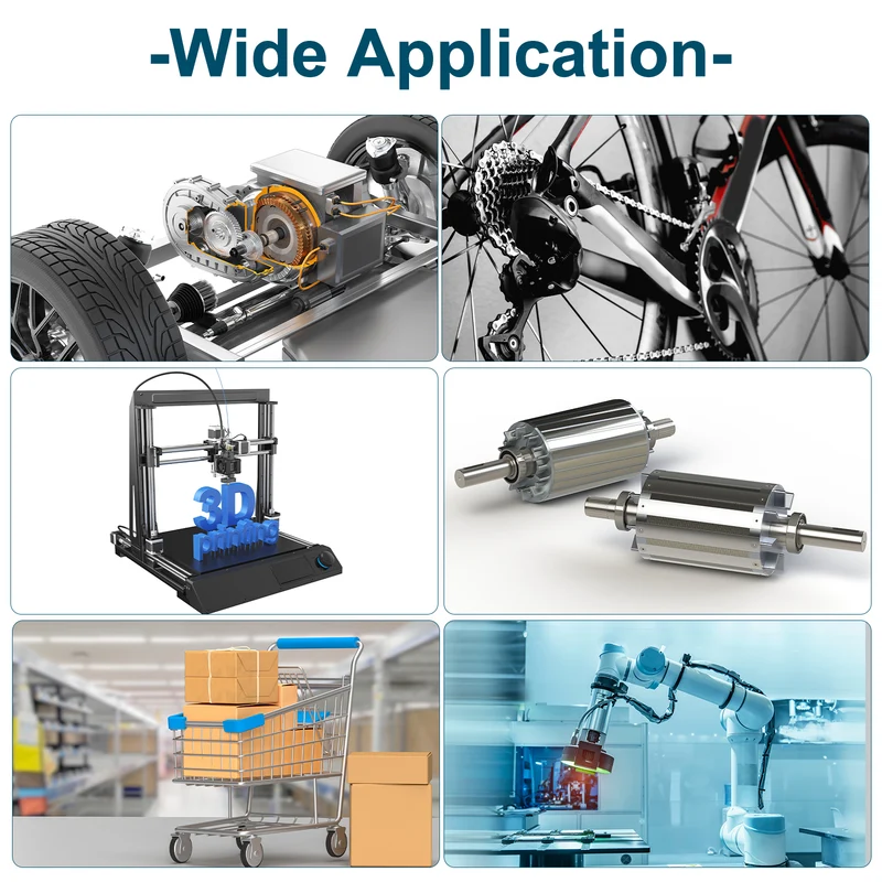 1615ZZ Deep Groove Ball Bearing, 3pcs, 7/16" x 1-1/8" x 3/8", Z2 Sealed Bearing