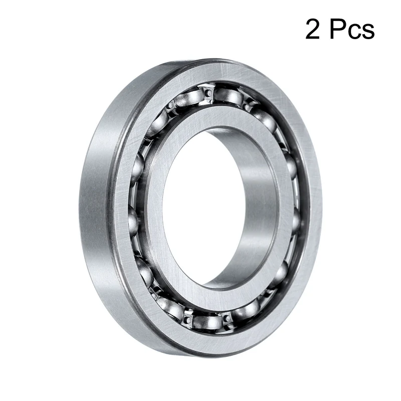 2 PCS Deep Groove Ball Bearings 16005 Carbon Chromium Bearing Steel 25x47x8mm