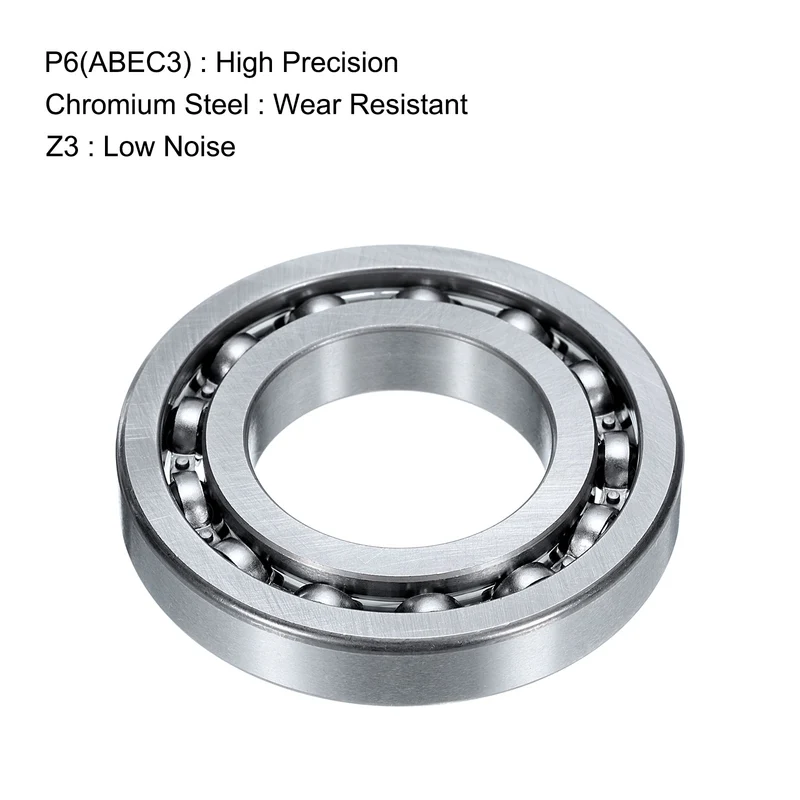 2 PCS Deep Groove Ball Bearings 16005 Carbon Chromium Bearing Steel 25x47x8mm