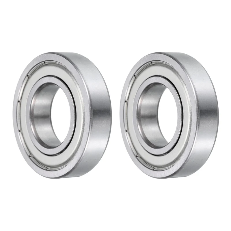 16003-2Z Deep Groove Ball Bearings,17x35x8mm Metal Cover 2 PCS