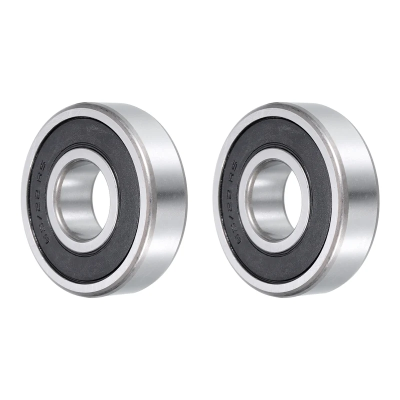 63/22-2RS Deep Groove Ball Bearings,22x56x16mm Rubber Seal Bearings 2 PCS