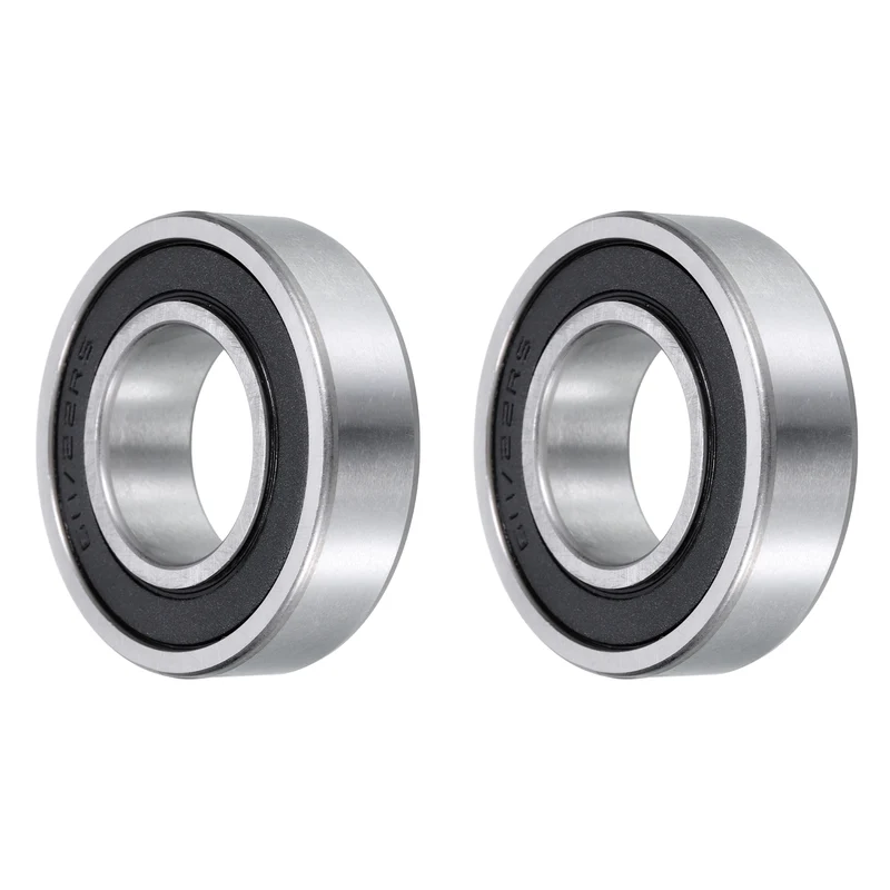Deep Groove Ball Bearings 60/22-2RS,22x44x12mm Rubber Seal Bearings 2PCS