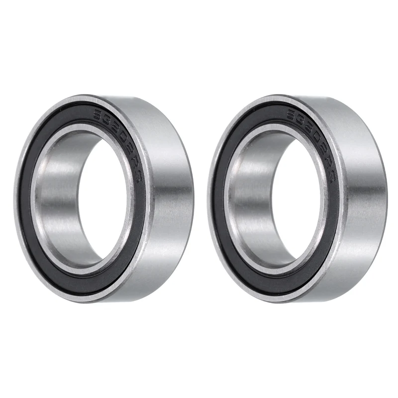 63802-2RS Deep Groove Ball Bearing 15x24x7mm Double Sealed P6(ABEC3) Z3 Deep Groove Rolling Bearings (2 Pcs)